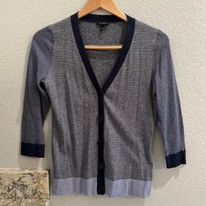 Talbots striped cardigan